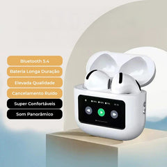 Auriculares Bluetooth com Display