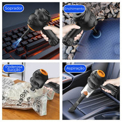 Aspirador 2 em 1 – Aspiração e Soprador