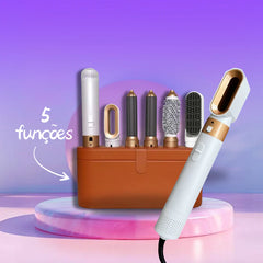 Escova Profissional 5 em 1 com Estojo Incluído