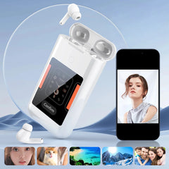 Auriculares Bluetooth com Ecrã Digital e Powerbank Integrado